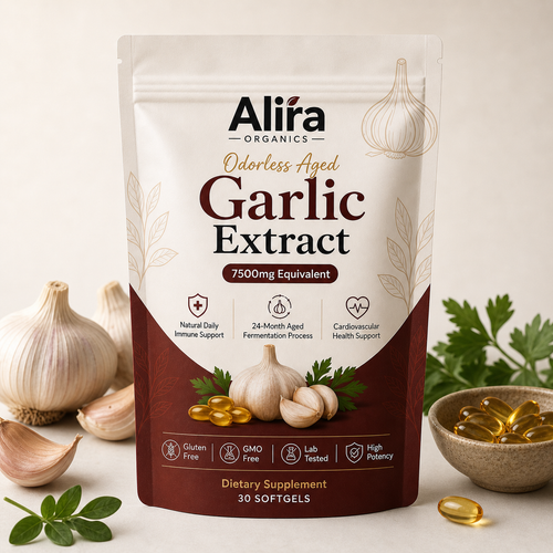 Aged Garlic Extract - 7500mg Odorless Softgels