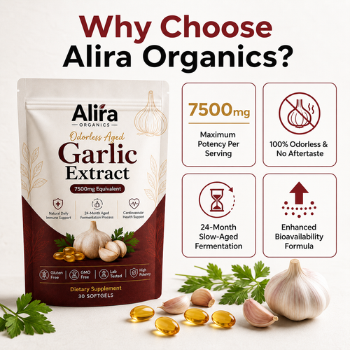 Aged Garlic Extract - 7500mg Odorless Softgels