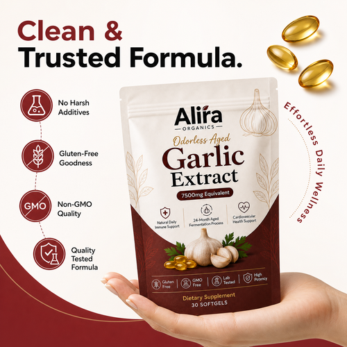 Aged Garlic Extract - 7500mg Odorless Softgels