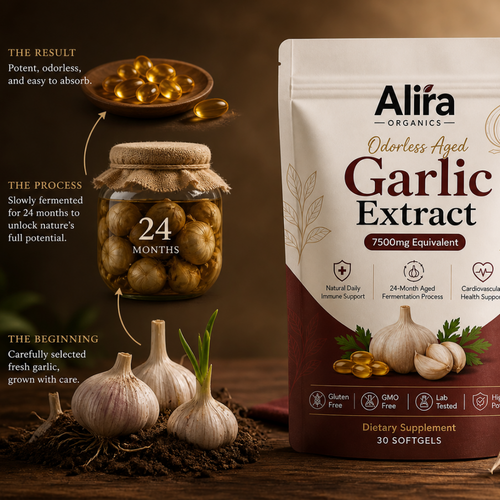Aged Garlic Extract - 7500mg Odorless Softgels