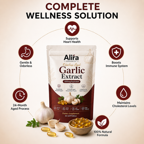 Aged Garlic Extract - 7500mg Odorless Softgels