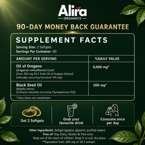 Alira OREGANO & BLACK SEED OIL